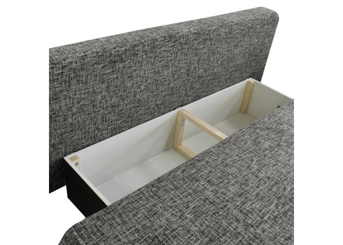 PAROS sivá, rozkladacia pohovka s úložným priestorom PAROS sivá, rozkladacia pohovka s úložným priestorom