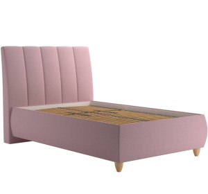 Blanar ALICE ružová, čalúnená posteľ 120x200 cm s úložným priestorom 
