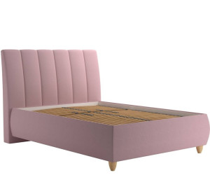 Blanar ALICE ružová, čalúnená posteľ 140x200 cm s úložným priestorom 