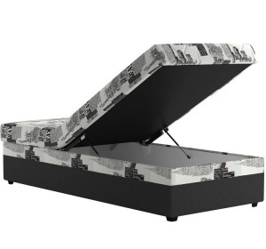 Blanar EVELINA alcone, posteľ s matracom a roštom 90x200 cm a úložným priestorom