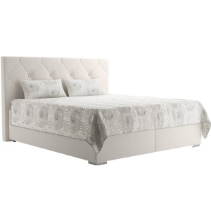 Blanar GELA krémová, manželská posteľ s úložným priestorom 180x200 cm
