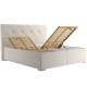 Blanar GELA krémová, manželská posteľ s úložným priestorom 180x200 cm