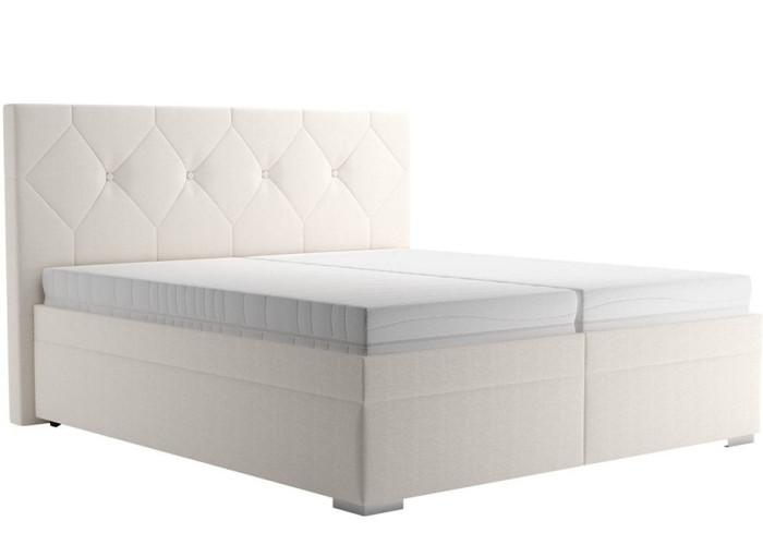 Blanar GELA krémová, manželská posteľ s úložným priestorom 180x200 cm