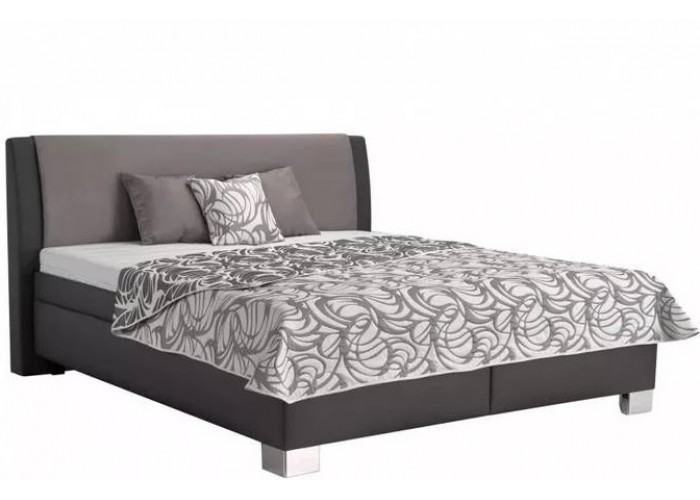 JUVE sivá, vysoká posteľ s úložným priestorom 160x200 cm