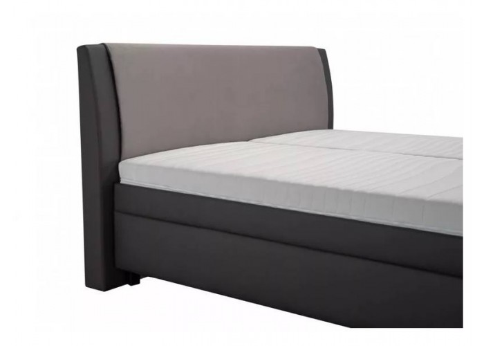 JUVE sivá, vysoká posteľ s úložným priestorom 160x200 cm
