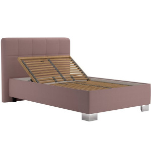 Blanar KELLY ENJOY ružová, jednolôžková čalúnená posteľ 90x200 cm s úložným priestorom 