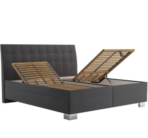 Blanar NATY sivá antracitová, manželská posteľ s úložným priestorom 180x200 cm