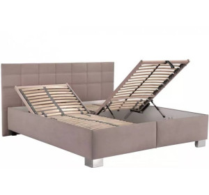 Blanar OLIVIA béžová, manželská posteľ s úložným priestorom 180x200 cm