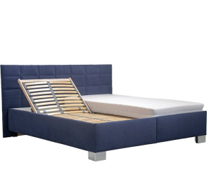 Blanar OLIVIA NEW tmavomodrá, manželská posteľ s úložným priestorom 180x200 cm