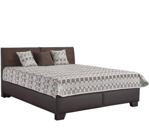 Blanar QUARTO hnedá, vysoká čalúnená posteľ s úložným priestorom 180x200 cm