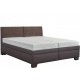 QUARTO hnedá, vysoká čalúnená posteľ s úložným priestorom 180x200 cm