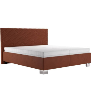 Blanar SYLVA tehlová, manželská posteľ s úložným priestorom 180x200 cm