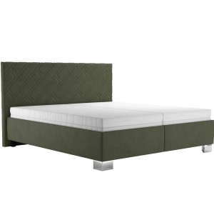 Blanar SYLVA zelená, manželská posteľ s úložným priestorom 180x200 cm