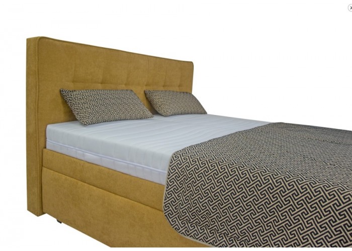 TRENT gold, vysoká manželská posteľ s úložným priestorom 180x200 cm