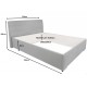 COSALA sivá, čalúnená posteľ 140x200 cm s úložným priestorom