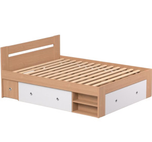 REA LARISA UP 160 buk + farebné čielko, manželská posteľ 160x200 cm s úložným priestorom