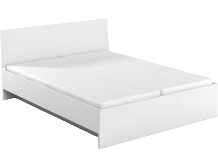 REA OXANA biela, manželská posteľ 160x200 s úložným priestorom