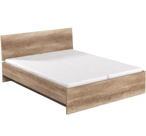 REA OXANA dub canyon, manželská posteľ 180x200 s úložným priestorom