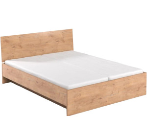 REA OXANA dub lancelot, manželská posteľ 180x200 s úložným priestorom