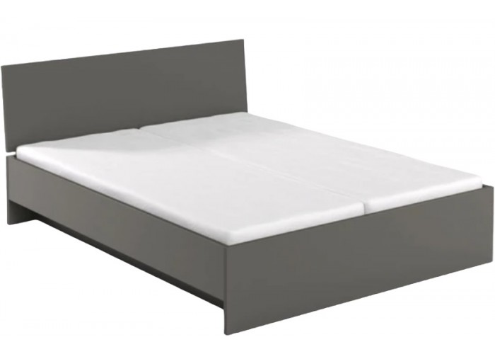 REA OXANA šedý grafit, manželská posteľ 180x200 s úložným priestorom