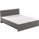 REA OXANA šedý grafit, manželská posteľ 160x200 s úložným priestorom