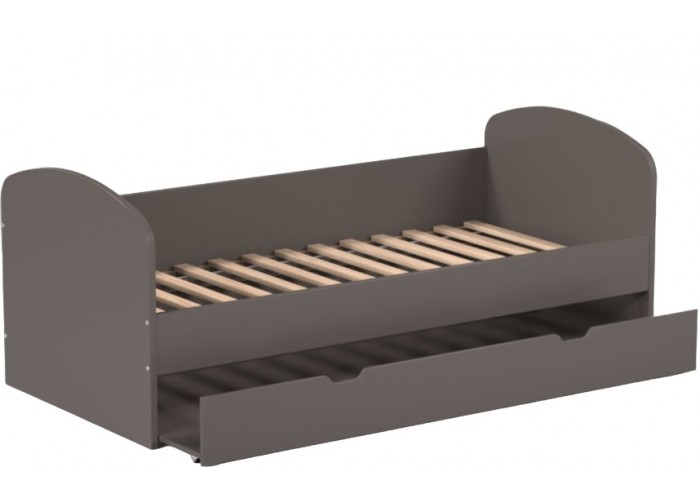 REA ABRA šedý grafit, detská posteľ s prístelkou 90x200 cm