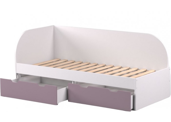 REA GARY 90L biela, jednolôžková posteľ 90x200 cm s úložným priestorom ľavá