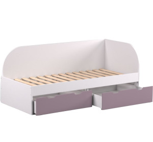 REA GARY 90P biela, jednolôžková posteľ 90x200 cm s úložným priestorom pravá