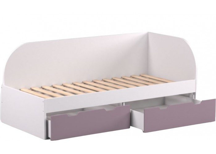 REA GARY 90P biela, jednolôžková posteľ 90x200 cm s úložným priestorom pravá