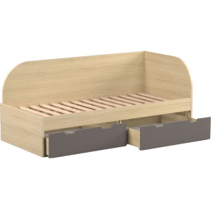 REA GARY 90P dub vicenza, jednolôžková posteľ 90x200 cm s úložným priestorom, pravá