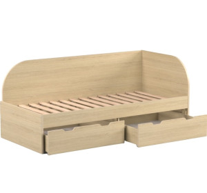 REA GARY 90P dub vicenza, jednolôžková posteľ 90x200 cm s úložným priestorom, pravá