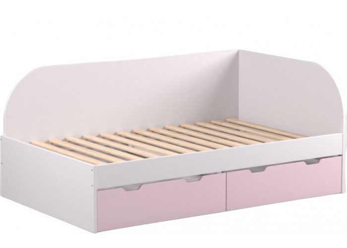 REA GARY 120P biela, študentská posteľ 120x200 cm s úložným priestorom pravá