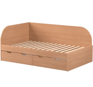 REA GARY 120L buk, študentská posteľ 120x200 cm s úložným priestorom ľavá