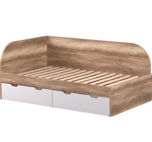 REA GARY 120L dub canyon, študentská posteľ 120x200 cm s úložným priestorom ľavá REA GARY 120L dub canyon, študentská posteľ 120x200 cm s úložným priestorom ľavá