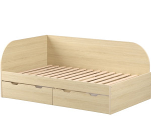 REA GARY 120L dub vicenza, študentská posteľ 120x200 cm s úložným priestorom ľavá