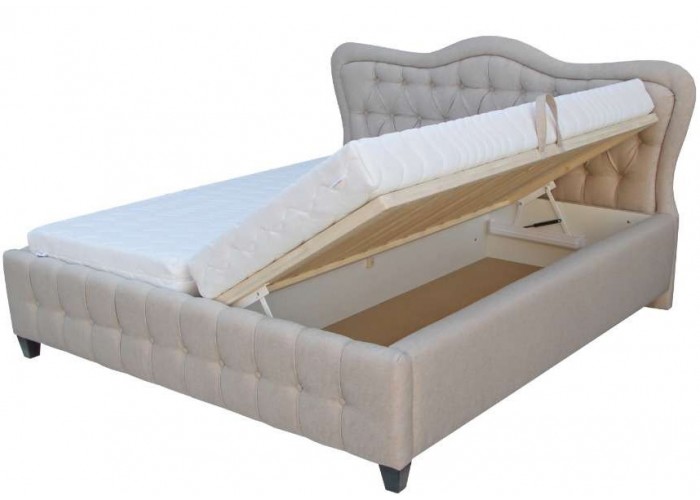 AURORA čalúnená manželská posteľ 180x200 cm s úložným priestorom