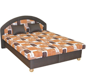 LENKA I čalúnená posteľ 160x200 cm s matracom a úložným priestorom