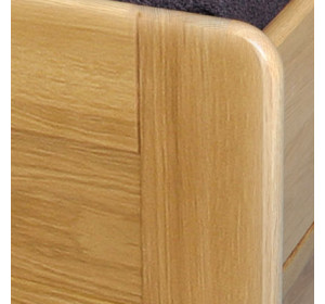 PETRA masívna posteľ 160x200 cm s oblým čelom pri nohách