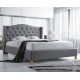 ASPEN sivá, manželská posteľ s roštom 180x200 cm
