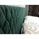AZURRO VELVET zelená, manželská posteľ s roštom 160x200 cm