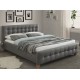 BARCELONA sivá, manželská posteľ s roštom 160x200 cm