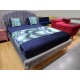 CALABRIA VELVET sivá, čalúnená posteľ s roštom 160x200 cm
