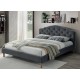 CHLOE VELVET sivá, manželská posteľ s roštom 160x200 cm