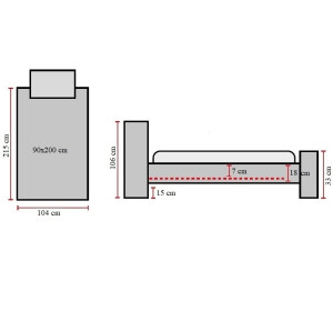 CHLOE VELVET anticka ružová, jednolôžková posteľ s roštom 90x200 cm