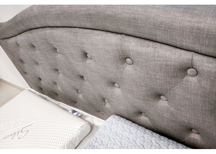 ELECTRA sivá, manželská posteľ s úložným priestorom 180x200 cm