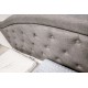 ELECTRA sivá, čalúnená posteľ s úložným priestorom 140x200 cm