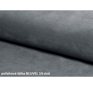 ASPEN VELVET sivá, manželská posteľ s roštom 160x200 cm