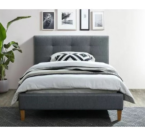 TEXAS sivá, čalúnená posteľ s roštom 120x200 cm