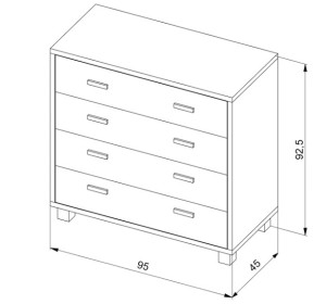 SK-4Z buková komoda