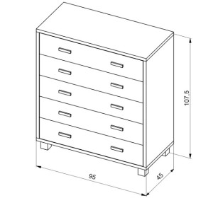 SK-5Z buková komoda
